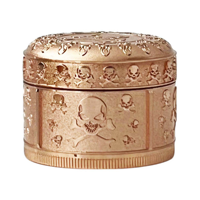52mm*41mm Zinc Monarch Skull Grinder-4 Parts-Assorted-12 CT Display Pack Super Supplys Inc