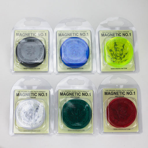 Magnetic Plastic Grinder 2-Part with Blister Pack – Box / 12 Pack Display Pack LEHIGH WHOLESALE Large