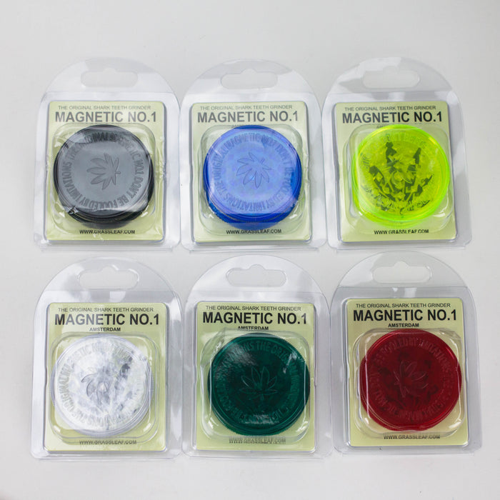 Magnetic Plastic Grinder 2-Part with Blister Pack – Box / 12 Pack Display Pack LEHIGH WHOLESALE Large