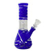 8” Color Spiral Beaker Bong – Built-In Perc Glass Bong Super Supplys Inc Navy Blue