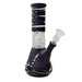 8” Color Spiral Beaker Bong – Built-In Perc Glass Bong Super Supplys Inc Black
