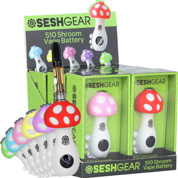 Seshgear | Mushroom 510 Battery 550 mAh 6 count Display