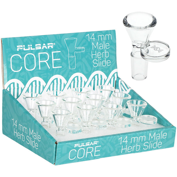 Pulsar | CORE Glass Herb Slide - 14mm M/12CT Display