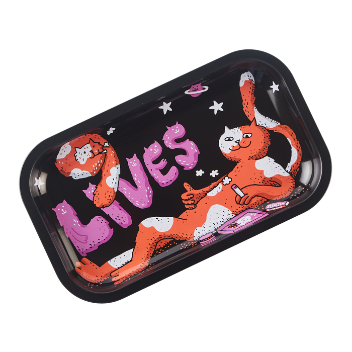 Slimjim X Jacob 9 Lives Rolling Tray - (Medium) Tray SLIMJIM Purrfect