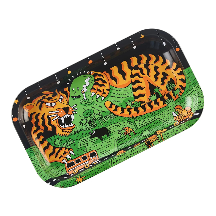 Slimjim X Jacob 9 Lives Rolling Tray - (Medium) Tray SLIMJIM Thaiger