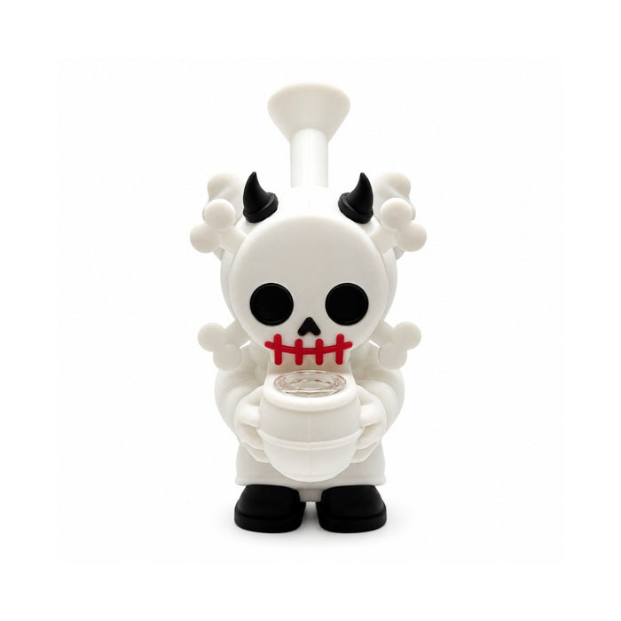 6" Devil Skull Silicone Water Pipe Resin · Silicone · Plastic Bong Super Supplys Inc