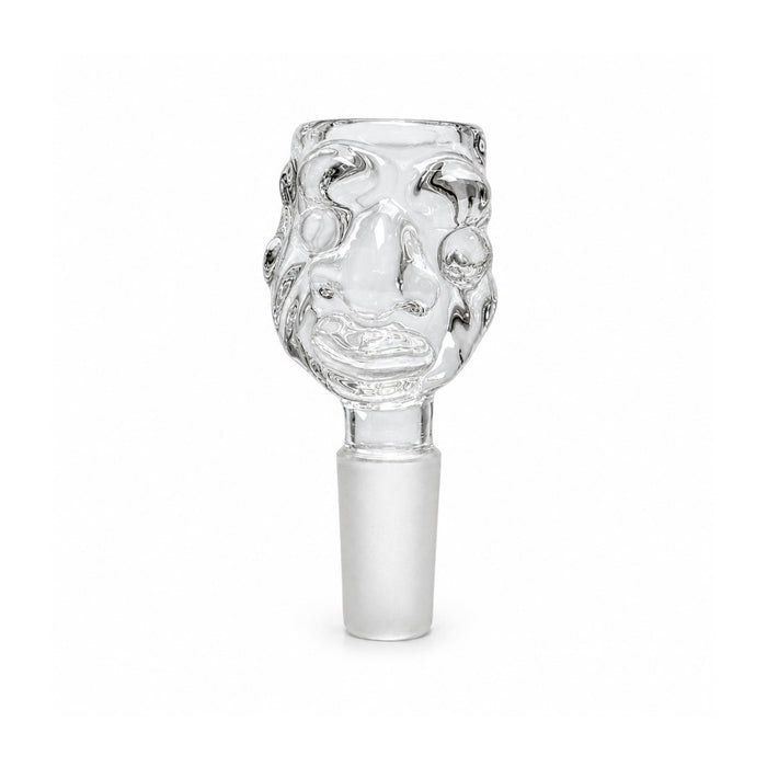 14mm Troll Face Glass Bowl Piece Bowl · Popper Super Supplys Inc Clear
