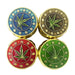 Royal Leaf 42*32mm 4 Parts Zinc Grinder-12 Pcs/Display Display Pack Super Supplys Inc