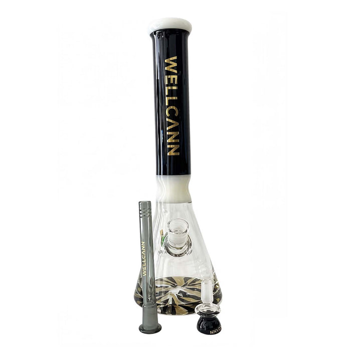 Wellcann 17" Prism Base Beaker Bong Glass Bong Super Supplys Inc