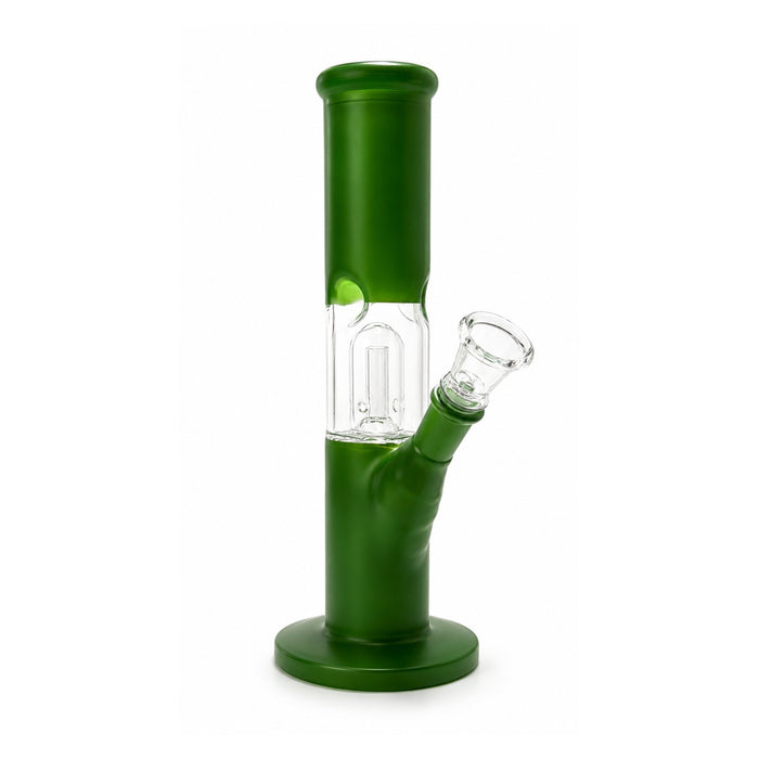 8" Frosted Percolator Tube Water Pipe Glass Bong Super Supplys Inc Green