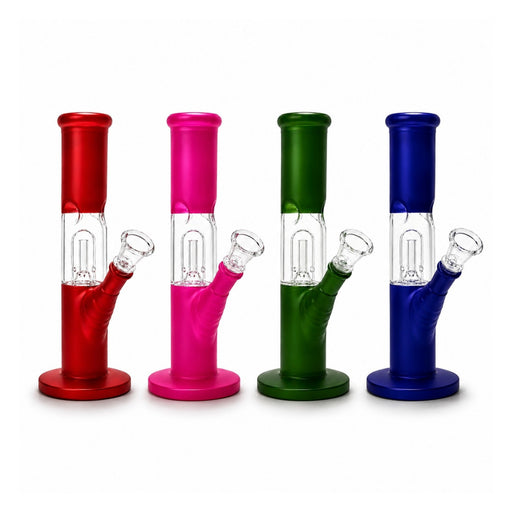 8" Frosted Percolator Tube Water Pipe Glass Bong Super Supplys Inc