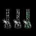 10" Glow-in-the-Dark Beaker Bong Glass Bong Super Supplys Inc