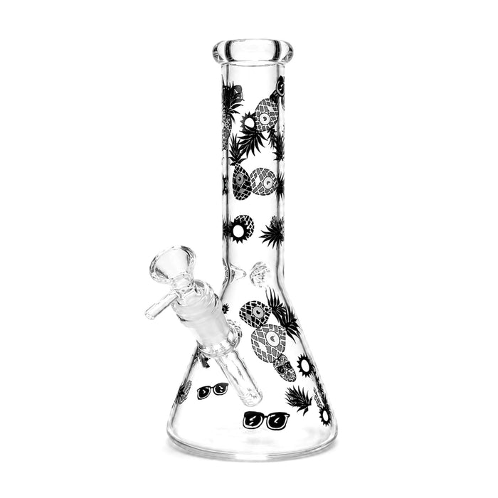 10" Glow-in-the-Dark Beaker Bong Glass Bong Super Supplys Inc Pineapple