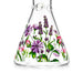 10" Glow-in-the-Dark Floral Beaker Bong Glass Bong Super Supplys Inc