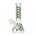 10" Glow-in-the-Dark Floral Beaker Bong Glass Bong Super Supplys Inc Hemp