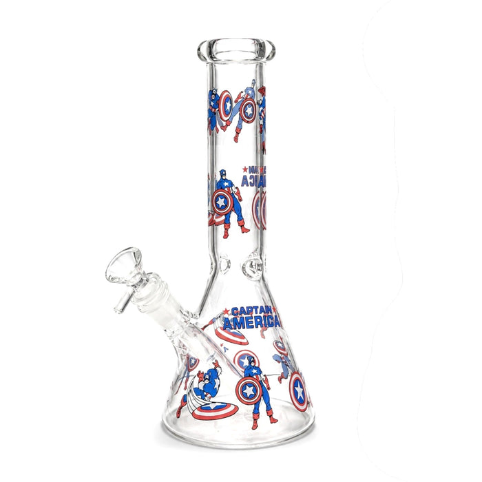 10" Captain Beaker Bong Glass Bong Super Supplys Inc Captain