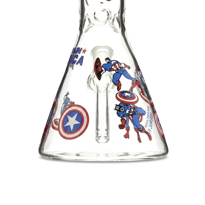 10" Captain Beaker Bong Glass Bong Super Supplys Inc