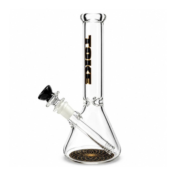 10" TOKE Beaker Bong Glass Bong Super Supplys Inc