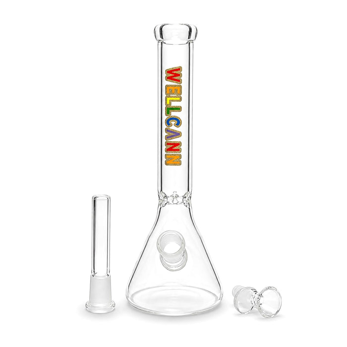 WELLCANN | 11" Clear Beaker Bong Glass Bong Super Supplys Inc