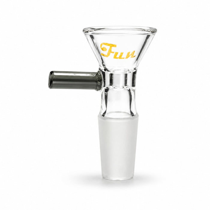Fortune | 14mm Male Funnel Bowl Piece Bowl · Popper Fortune Smokey Grey