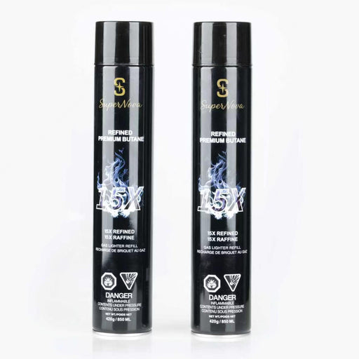 SuperNova | 15x Refined Premium Butane 850mL - box of 12 Butane · Fluid Supreme Trading