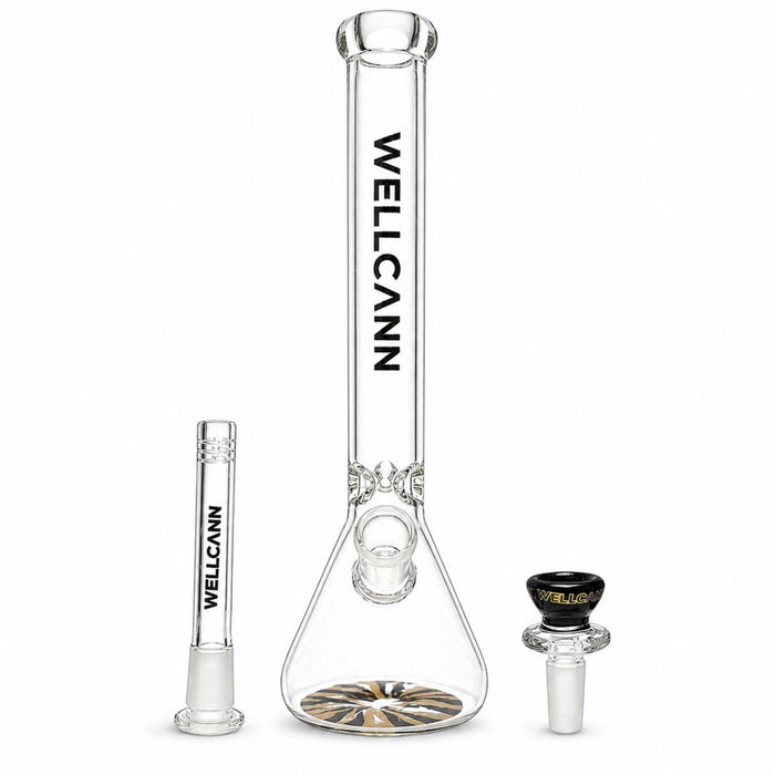11" Wellcann Prism Base Beaker Bong Glass Bong Super Supplys Inc