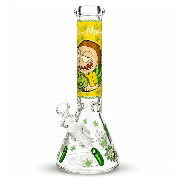 14" 7mm Interdimensional Glow Beaker Bong Glass Bong Super Supplys Inc D