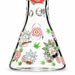 14" 7mm Interdimensional Glow Beaker Bong Glass Bong Super Supplys Inc