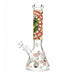 14" 7mm Interdimensional Glow Beaker Bong Glass Bong Super Supplys Inc