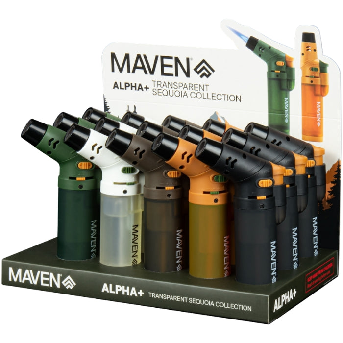 Maven | Alpha + Transparent Sequoia Lighter Display of 15
