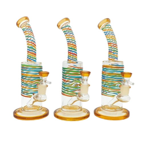 LU-010 - Color Swirl Glass Bong Set Glass Bong The MST