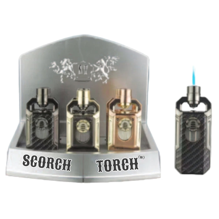 61885 - 4.3" Single Flame Cigar & Cigarette Torch Lighter - 9/Display Torch The MST