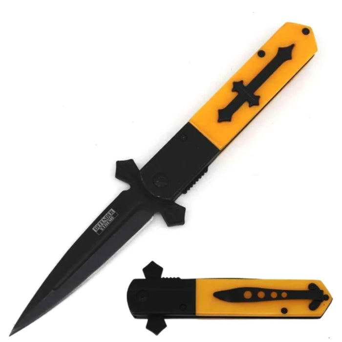 4.75 - DEFENDER XTREME Black Folding Knife - (14726) Folding Knife The MST