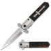 14723 - 4.75" Mirror Polished Steel with Acrylic Handle Folding Knife The MST