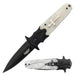 Defender Xtreme 8.5" Folding Knife - White Acrylic Handle, Black Bolster Blade (14210) Folding Knife The MST