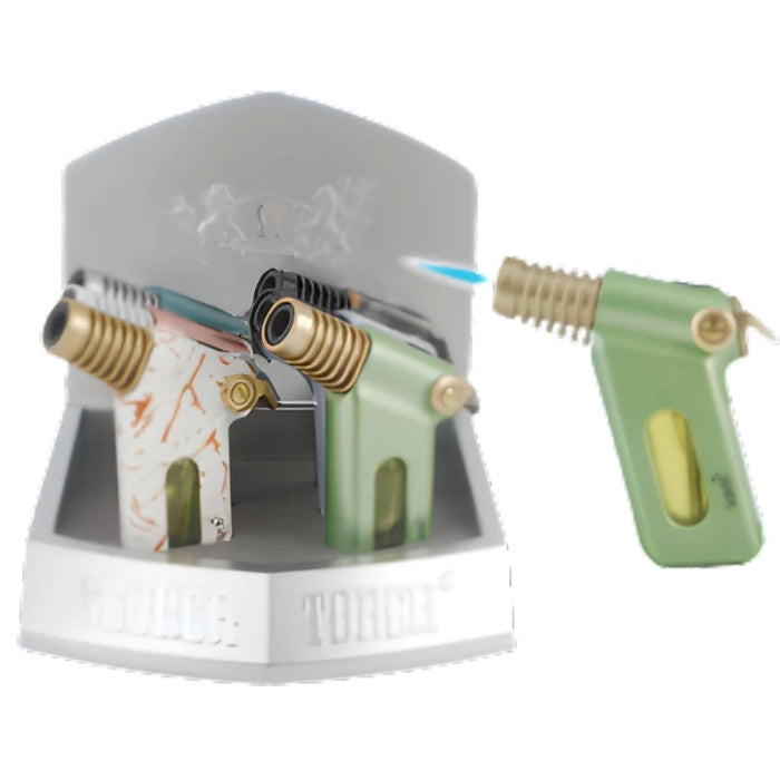 4" Single Flame Ergonomics Cigar & Cigarette Scorch Torch w/ Transparent Tank 61860-1 - 6/Display Torch The MST