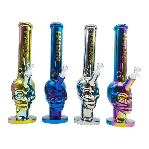 MST104 - Rainbow Skull Glass Bong Glass Bong The MST
