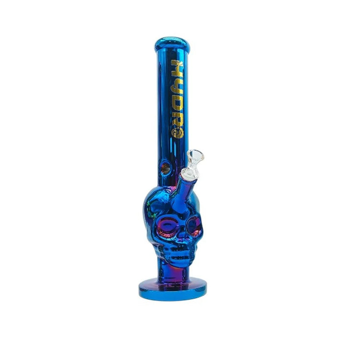 MST104 - Rainbow Skull Glass Bong Glass Bong The MST Blue