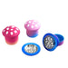 3 Parts 60mm Mushroom Plastic Grinder Box of 6 [SMJL-010] Display Pack Canadian Distributor