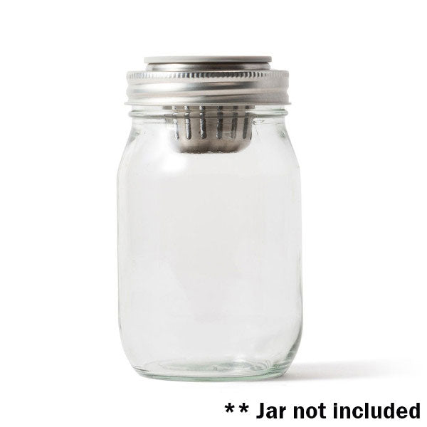 HERBWARE | Mason Jar Humidity PK holder Wide Mouth Jar Herbware