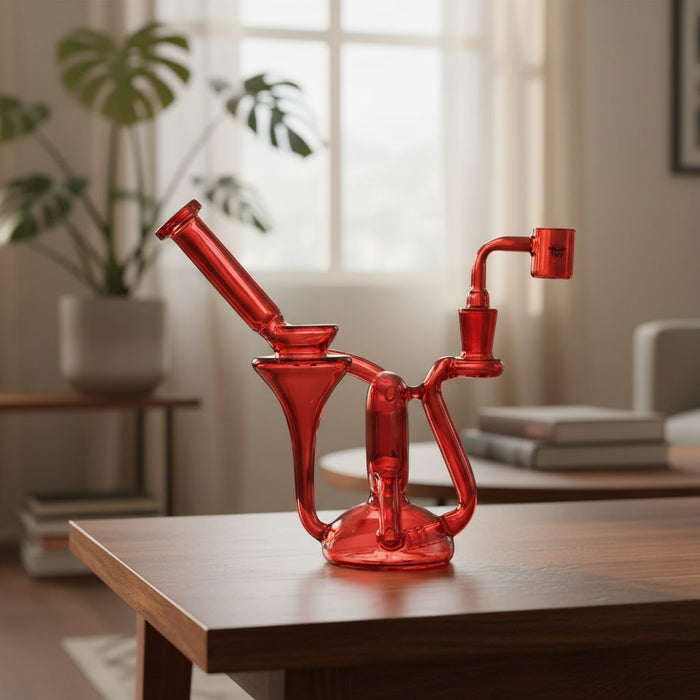 Xtreme | 7" Recycler Dab Rig Bong [XTR-MY005] – Box of 12 Glass Bong Canadian Distributor