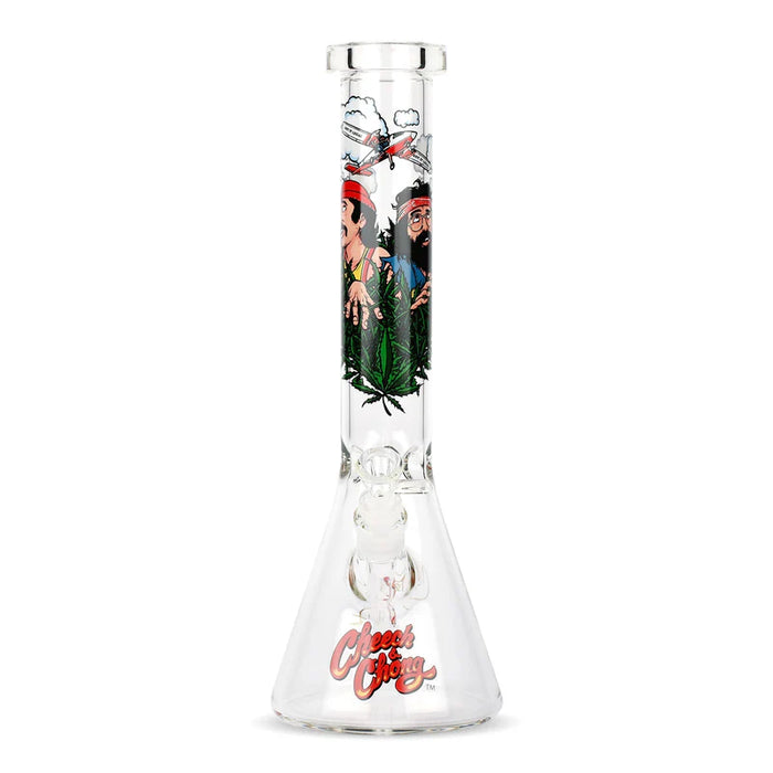 Cheech & Chong® Glass | 15" Field of Dreams Beaker (CC141) Glass Bong Smoking Cat Distribution
