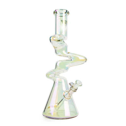 Red Eye Glass® | 16" Terminator 3-Arm Zag Water Pipe [K3132] Glass Bong Smoking Cat Distribution Metallic Rainbow