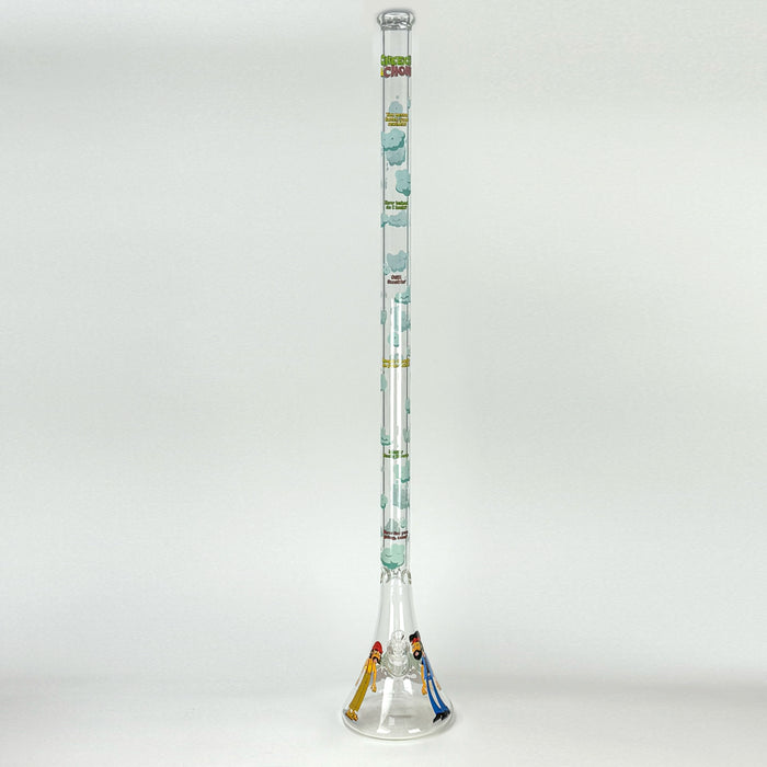 Cheech & Chong® Glass | 48" Tall 7mm Thick How High Are You Bell Base Water Pipe Glass Bong West Coast Gifts