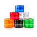 63mm Rainbow Flower 4-Part Plastic Grinder – 12 PCS Display Display Pack Super Supplys Inc