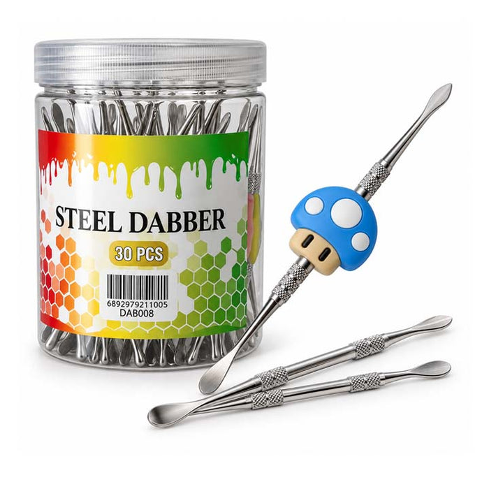 4¾" Novelty Steel Dabber Tool – 30-Piece Jar Cap · Dabber · Insert · Clip · Nail Super Supplys Inc Default Title