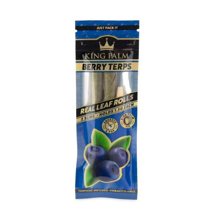 King Palm | 2 slim Hand-Rolled with flavor tips Box of 15 ROLLING PAPER Cannatron