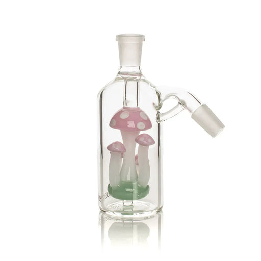 Red Eye Glass 14mm 45 degree Mushroom Amanita Ash Catcher Ash Catcher Smoking Cat Distribution Pink Slyme