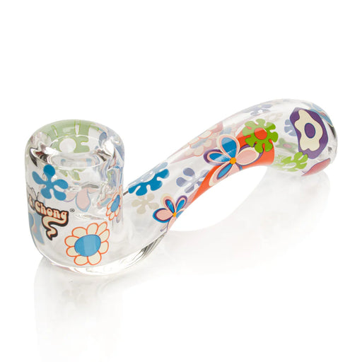 Cheech & Chong® Glass | 5.5" Power to the Flower Sherlock Hand Pipe [CC2044C] Glass Pipe Smoking Cat Distribution