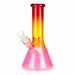 8" Three-Tone Color Glass Beaker Bong 